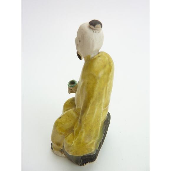 Vintage Antique Mud men Funny Grumpy Drinking Tea - Picture 3 of 5